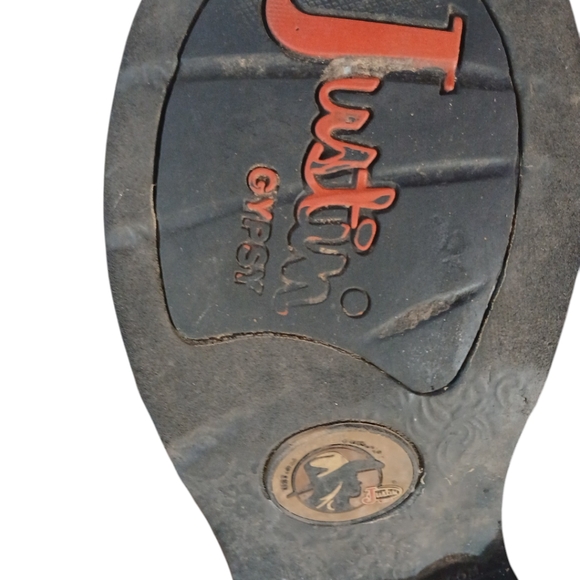 Justin Boots Gypsy Collection Western Pull-on Cowboy Boot Size 6 Brown & Pink 6 - Picture 12 of 14